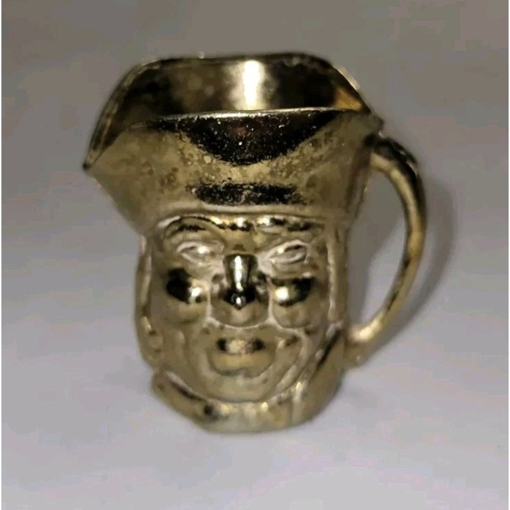 Vintage Mini Toby‎ Mug Cup Figurine Made in England Gold
